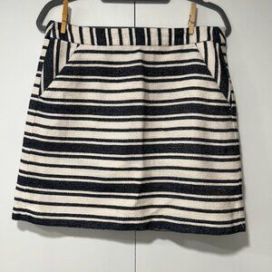 Banana Republic Blue White Striped Skirt Size 8